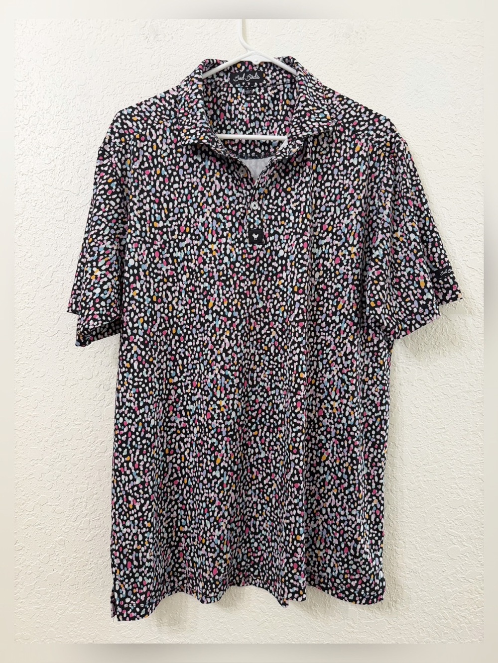 Bad Birdie DRIPPITY DRIP Core Performance Polo Size Large